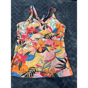 Tempt Me Women's Small Floral Bathing Suit Top (top only) NWT #421